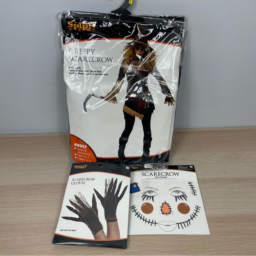 Spirit Creepy Scarecrow Women's Costume Bundle